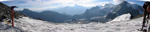 Panorama of the Pennine Alps
