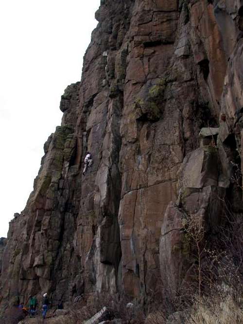 Anonymous climbers on one of...