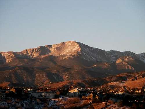 Pikes Peak at sunrise from my...