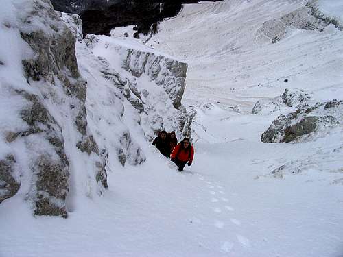 Terminillo: couloir of the west side