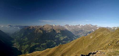 Ötztal Alps as seen from Fleckner