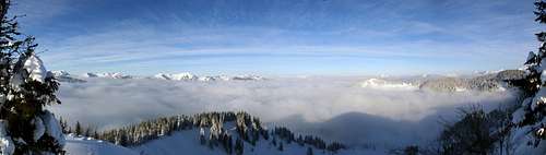 Ochsenkopf (1662m) summit panorama