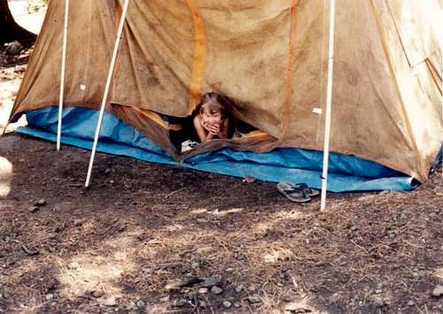 camping in my youth!