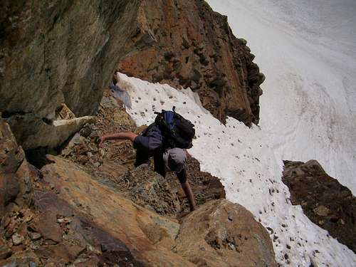 Stone chute below Posets summit
