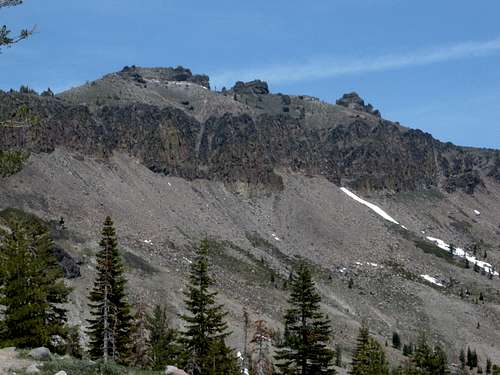 Zoom shot of Castle Peak.