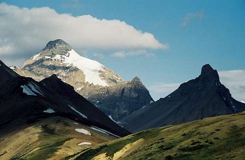 Mount Athabasca and Hilda Peak