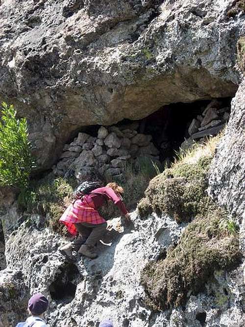 Entering Basque Cave