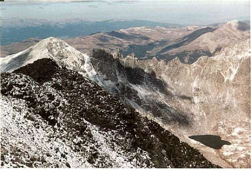 A view of the jagged peak...