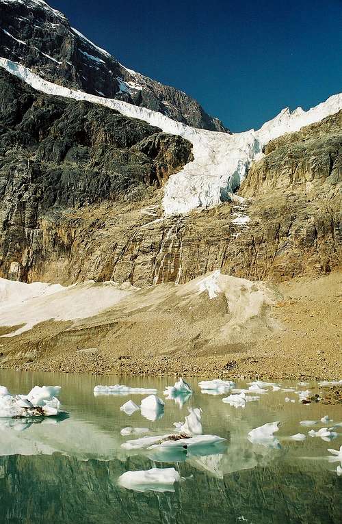Angel Glacier and Cavell Pond