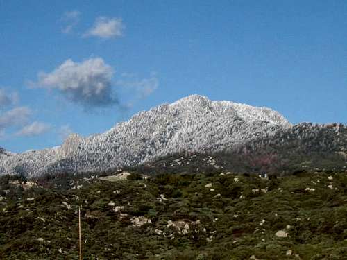View of Tahquitz Peak and...