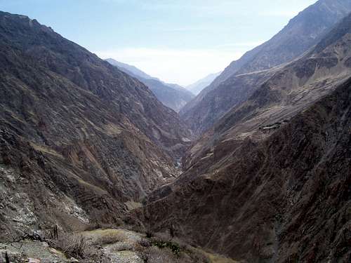 Deepest section of the Colca Canyon