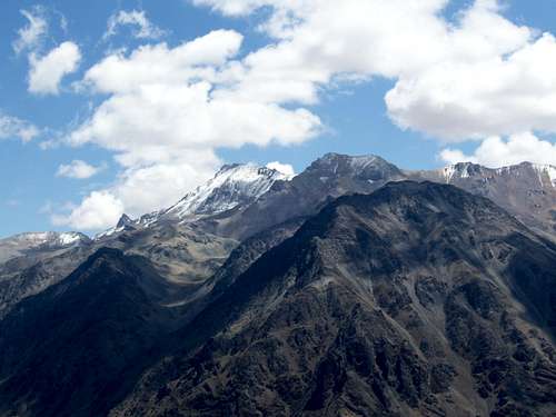 Mountains east of Miña
