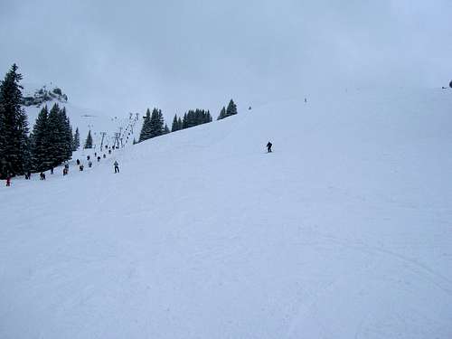Skiing in Tannheim