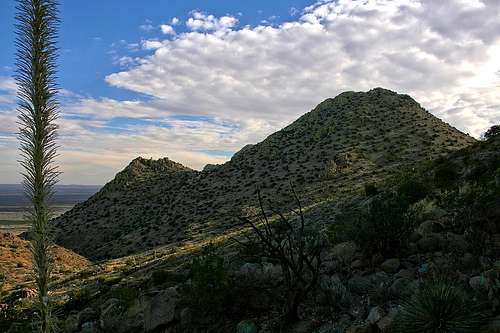 Middle Peak from east slope of North Peak
