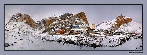 Caucasus Mountain village