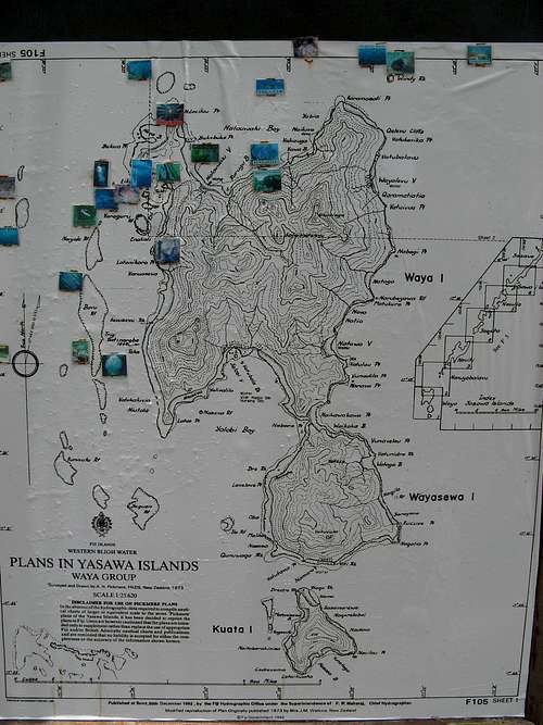 Waya Island map