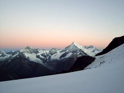 View towards the Weisshorn