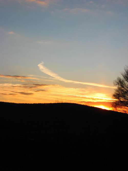 Sunset on Allegheny Plateau