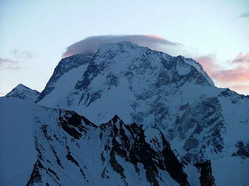 Broad Peak (8051-m) as seen from high pass of Gondogoro, Karakoram, Pakistan