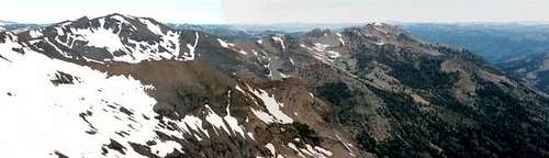 Panoramic view of Relief Peak...