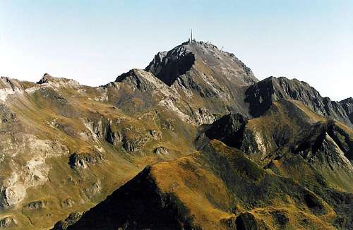 Pi du Midi summit , seen from the Pene Det Pouri