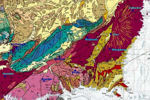 Geologic Map of Cleo Paleovolcano