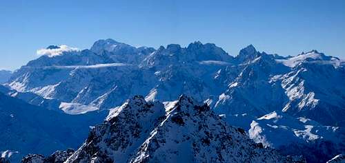 Mont-Blanc vu du Mont Fort