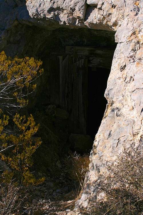 South Peak mine shaft entrance