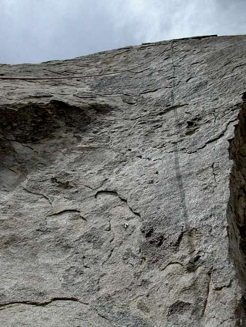 Rope follows South Face...