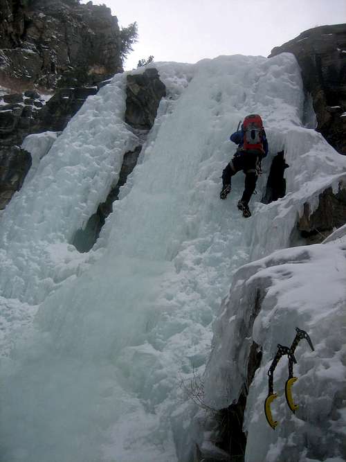 The G-Ride soloing the upper pitch