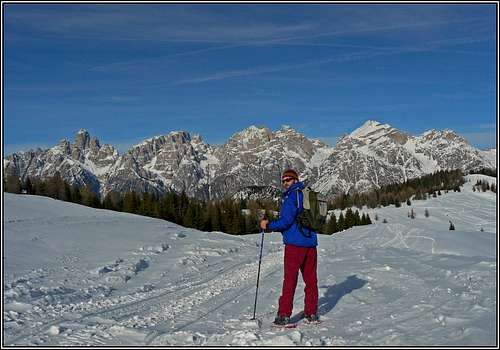 Snowshoeing in the Dolomiti
