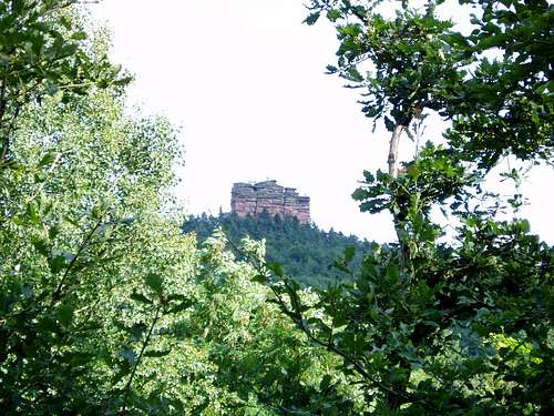The Asselstein as seen from the Ebersberg mountain