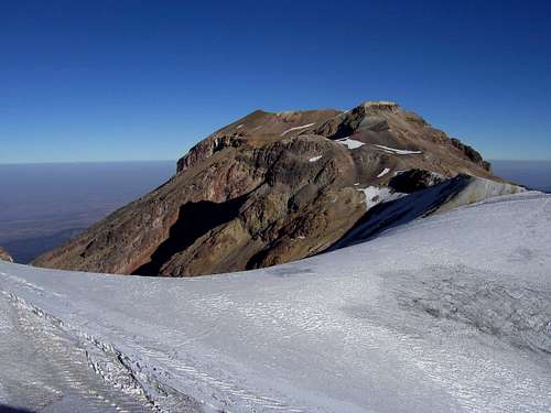 Iztaccihuatl Summit across Belly Glacier