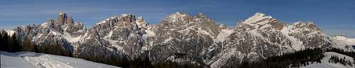 Dolomiti di Sesto - panorama of the south-eastern ridge