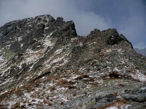 Ostrá veža (2129 m) south ridge