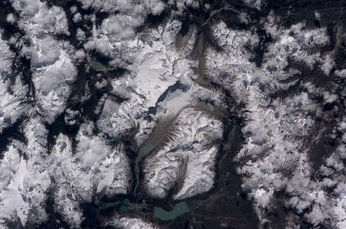 Cerro San Lorenzo from space