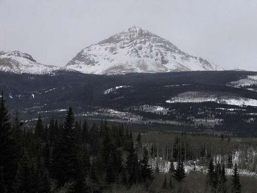 Dark winter day on the Rocky Mountain Front...