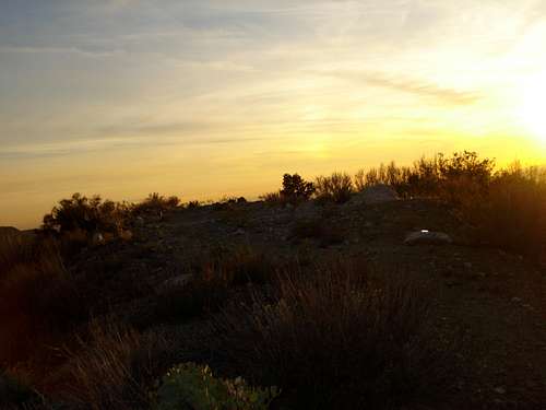 Sunset at Helicopter Landing Pad - Iron Mnt Trail