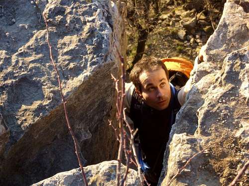 Climbing at Hangfelswand