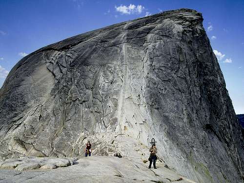 Last ascent before the summit of Half Dome
