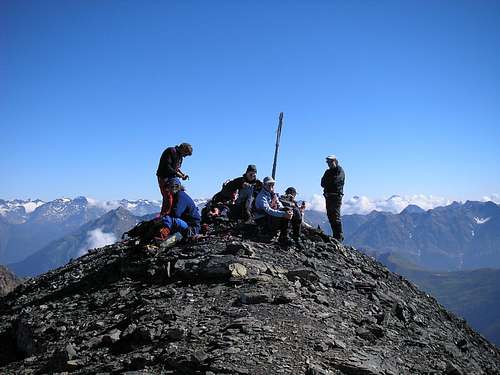 Summit of Piz Quattervals 3165m