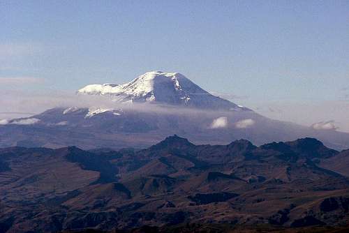 Chimborazo as seen from Illiniza Sur.