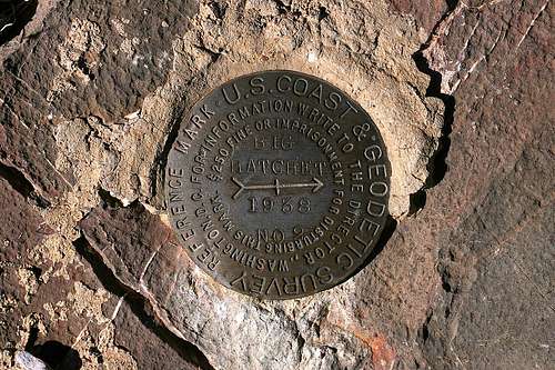 Big Hatchet Peak reference mark No. 2