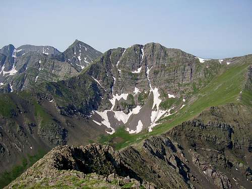 Fluted Peak. Viewed from atop Horn Peak