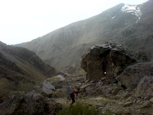 rock climbers at Bande Yakhchal
