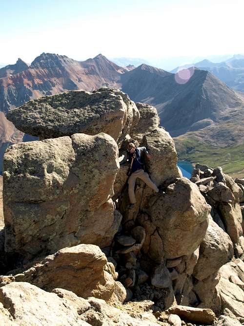 Boulders on NE Ridge of San Miguel Peak