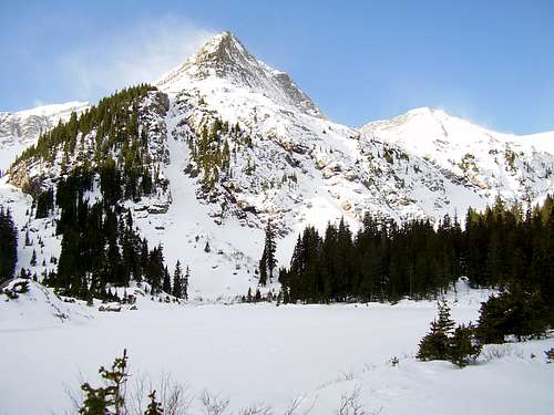 Macey Lakes With Unnamed Peak