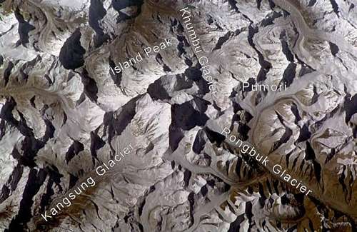 Everest from space. Everest...