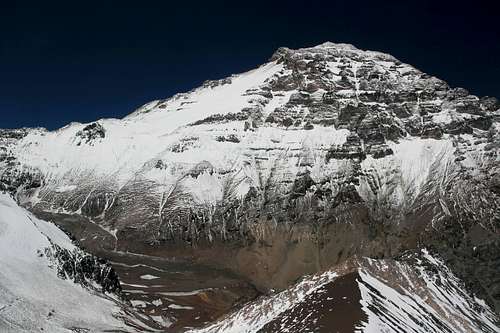 Aconcagua overview from Bonete