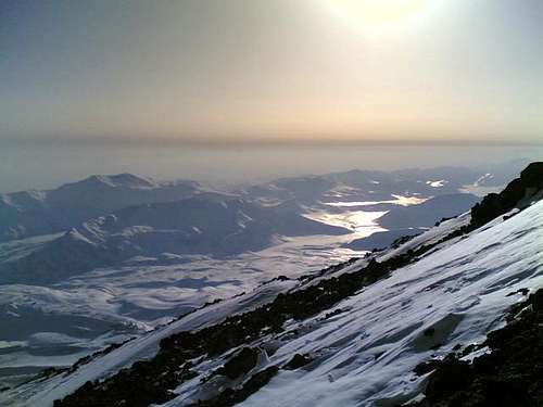 View from damavand while descending